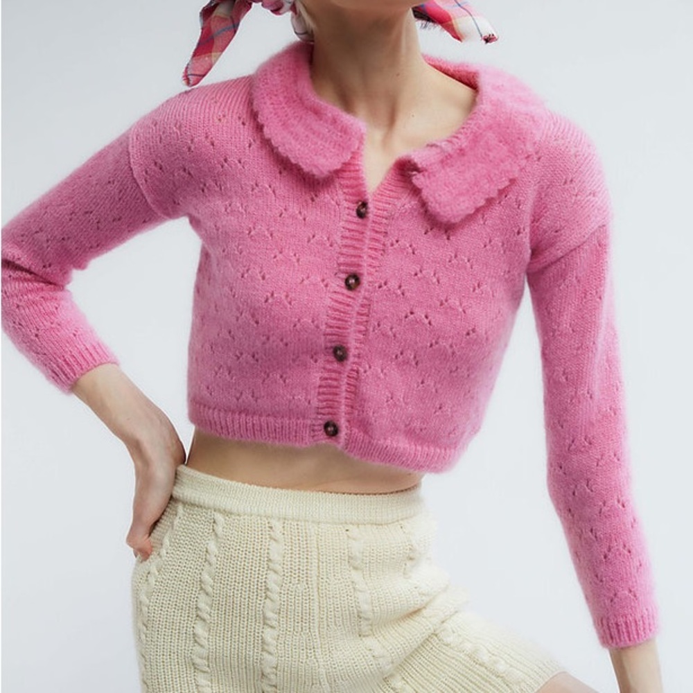 NWOT ANTHROPOLOGIE TACH ESTELA CARDIGAN SWEATER SZ L Z105-21